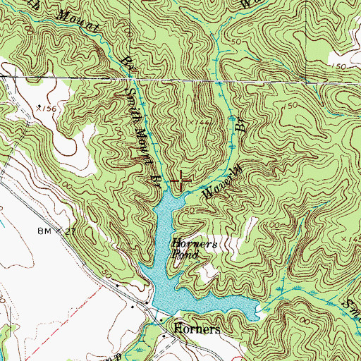 Topographic Map of Smith Mount Branch, VA