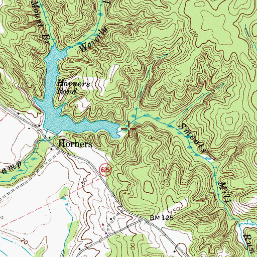 Topographic Map of Smoots Mill Run, VA