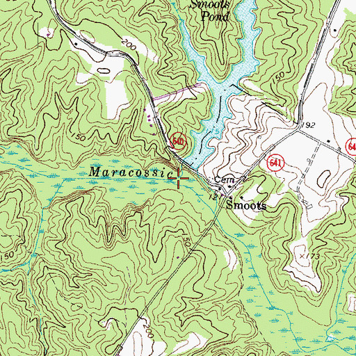 Topographic Map of Smoots Run, VA