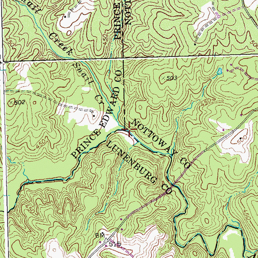 Topographic Map of Snail Creek, VA