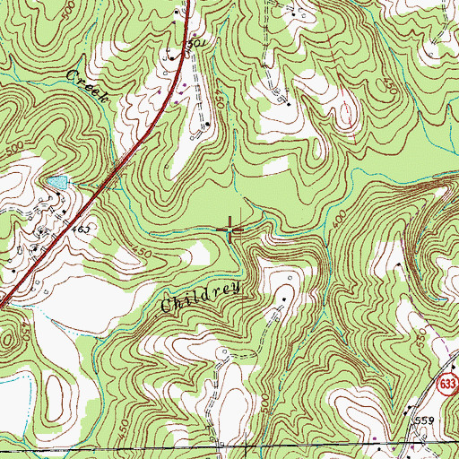 Topographic Map of Snake Creek, VA