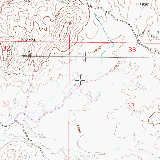 Topographic Map of Mazatzal Divide 23, AZ