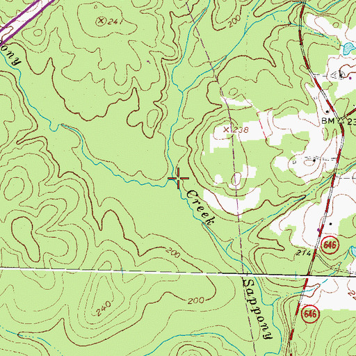 Topographic Map of Snap Lodge Branch, VA