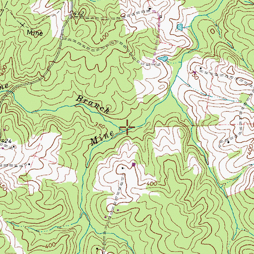Topographic Map of Soapstone Branch, VA