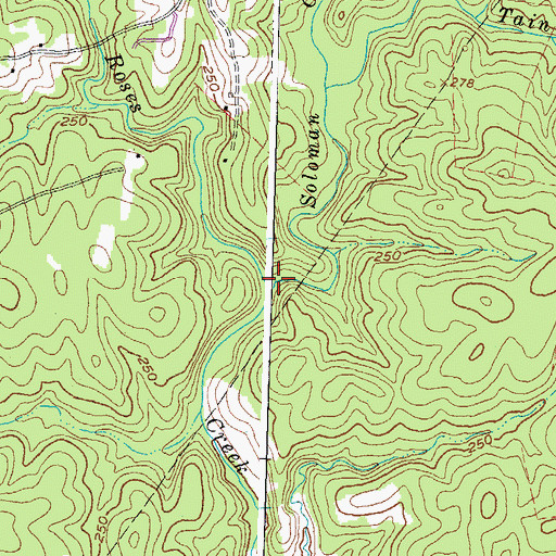 Topographic Map of Soloman Creek, VA