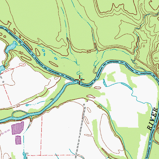 Topographic Map of South Anna River, VA