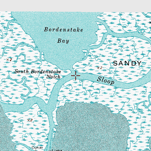 Topographic Map of South Bordenstake Notch, VA
