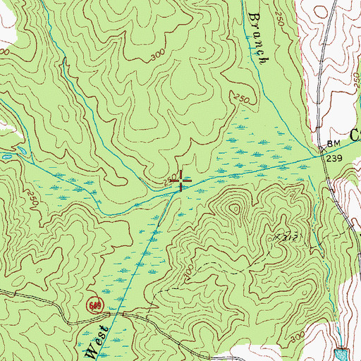 Topographic Map of South Buckskin Creek, VA
