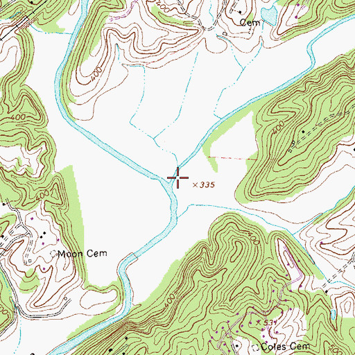 Topographic Map of South Fork Rivanna River, VA