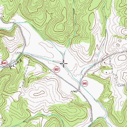 Topographic Map of South Prong Pigg River, VA