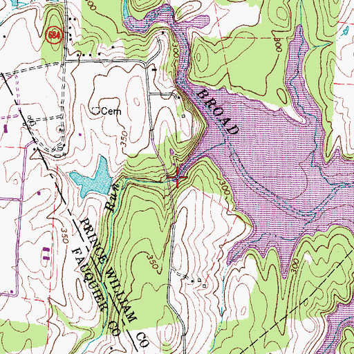 Topographic Map of South Run, VA