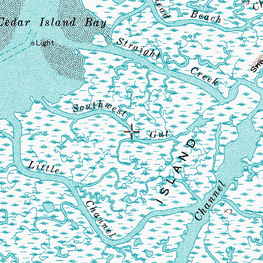 Topographic Map of Southwest Gut, VA