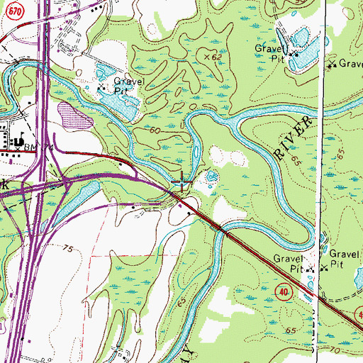 Topographic Map of Southwest Swamp, VA