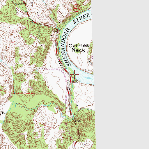 Topographic Map of Spout Run, VA