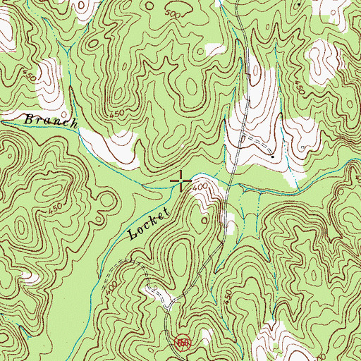Topographic Map of Spring Branch, VA