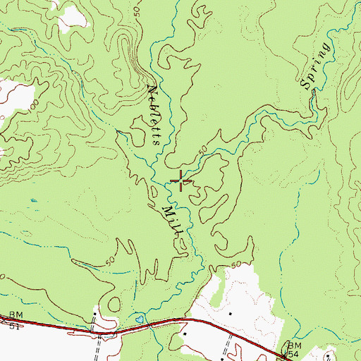 Topographic Map of Spring Branch, VA