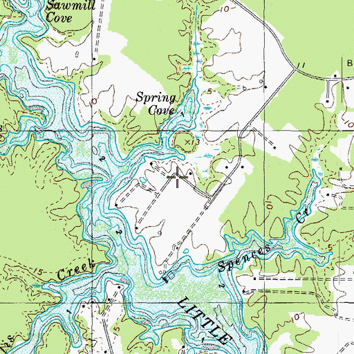 Topographic Map of Spring Cove, VA