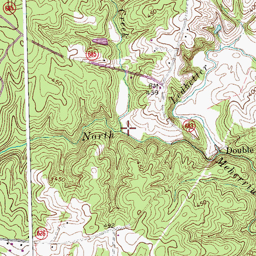 Topographic Map of Spring Creek, VA