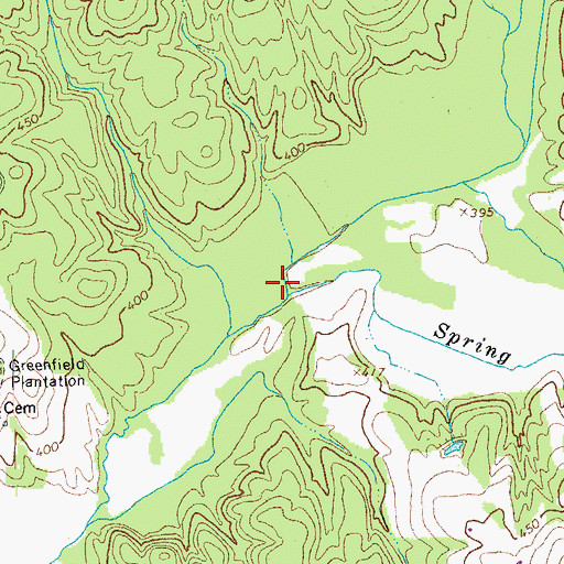 Topographic Map of Spring Creek, VA