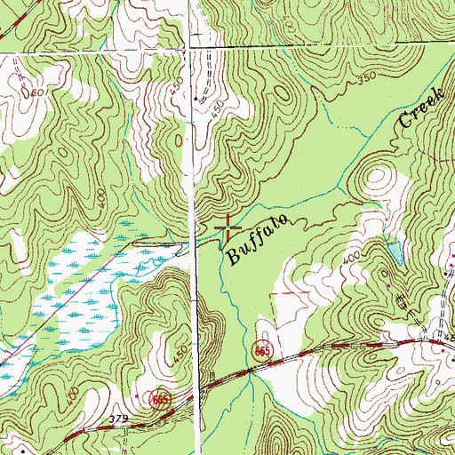 Topographic Map of Spring Creek, VA