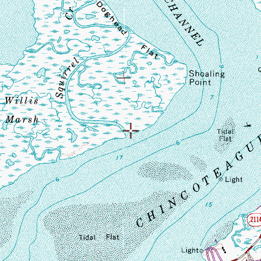 Topographic Map of Squirrel Creek, VA