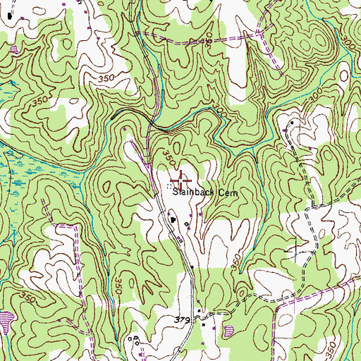 Topographic Map of Stainback Cemetery, VA