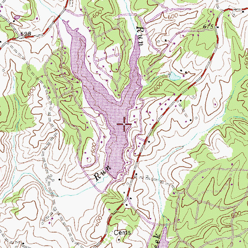 Topographic Map of Stanardsville Run, VA