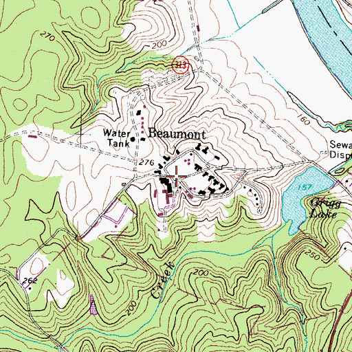 Topographic Map of State School for Boys, VA