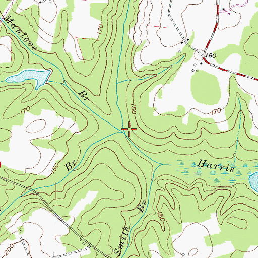 Topographic Map of Stewart Branch, VA