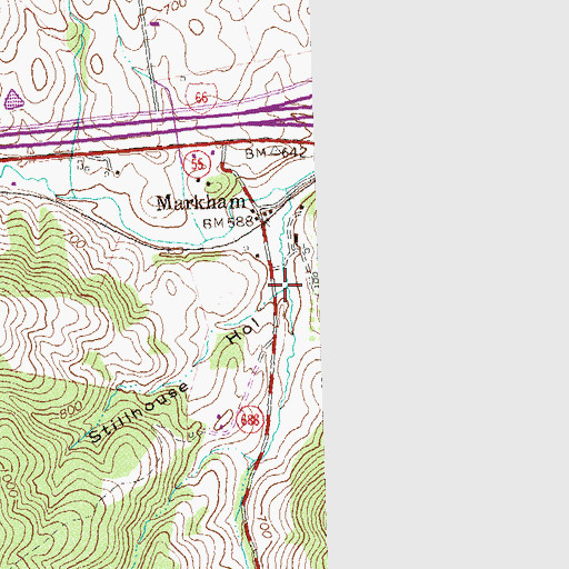 Topographic Map of Stillhouse Hollow, VA