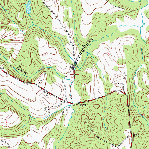 Topographic Map of Stillhouse Run, VA