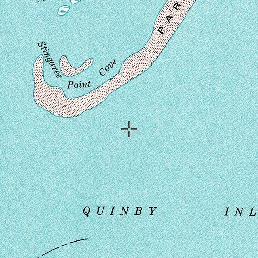 Topographic Map of Stingaree Point, VA