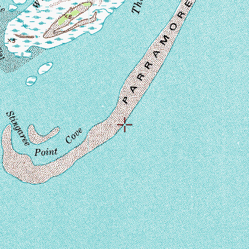 Topographic Map of Stingaree Point Cove, VA