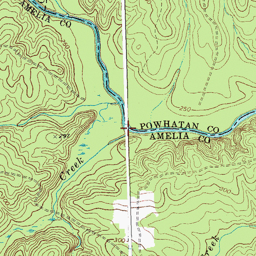 Topographic Map of Stock Creek, VA