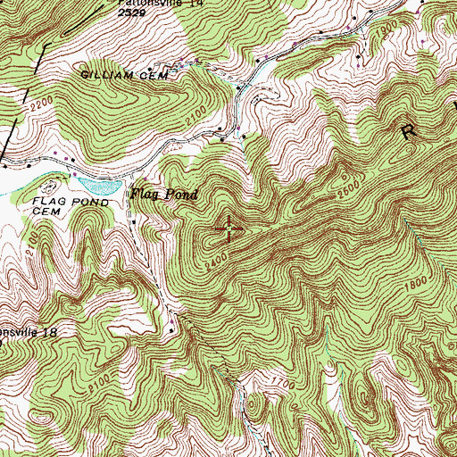 Topographic Map of Stone Ridge, VA
