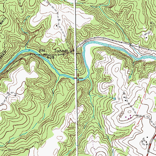 Topographic Map of Stony Fork, VA