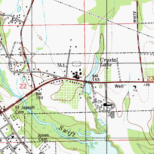 Topographic Map of Autaugaville Elementary School, AL