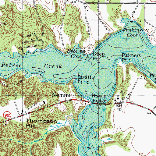 Topographic Map of Stratter Point, VA