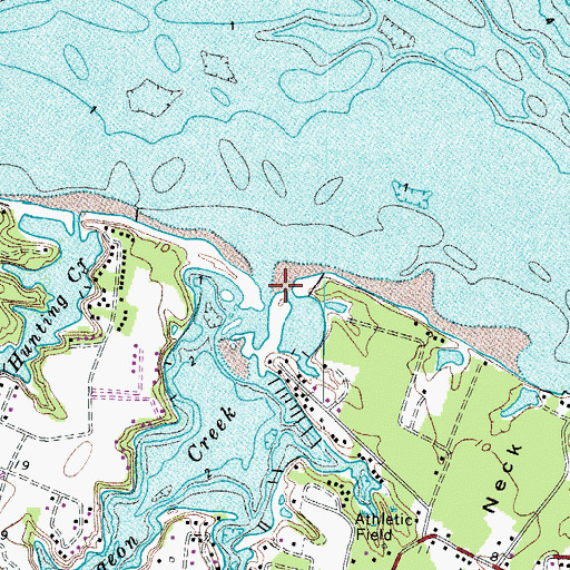 Topographic Map of Sturgeon Creek, VA