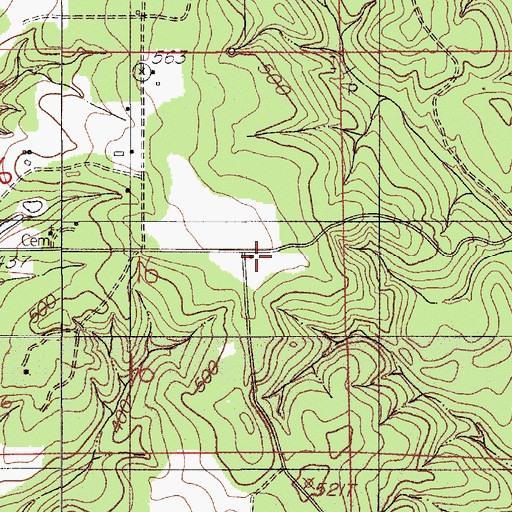Topographic Map of Beth Grove (historical), AL