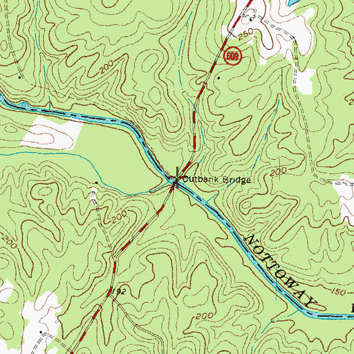 Topographic Map of Sturgeon Creek, VA