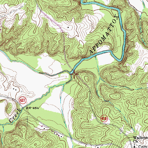 Topographic Map of Suanee Creek, VA