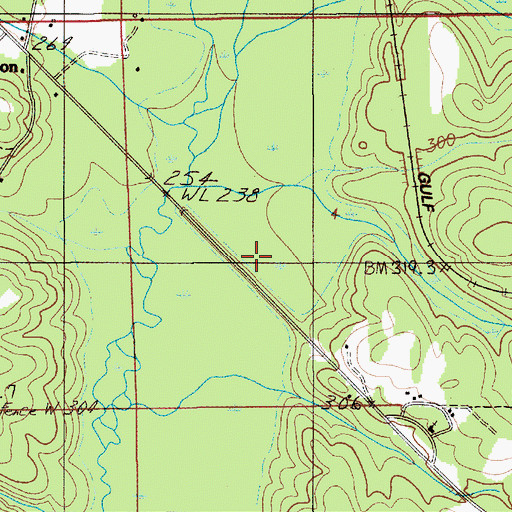 Topographic Map of Bethlehem Lutheran Church, AL