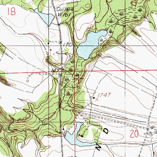Topographic Map of Big Elam Church (historical), AL