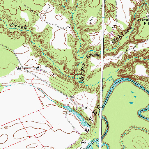 Topographic Map of Sullens Creek, VA