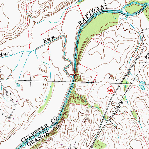 Topographic Map of Sumerduck Run, VA