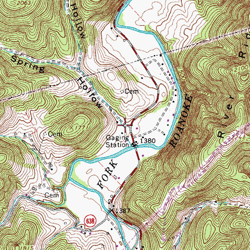 Topographic Map of Sweet Spring Hollow, VA