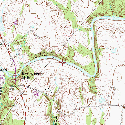 Topographic Map of Tan Branch, VA