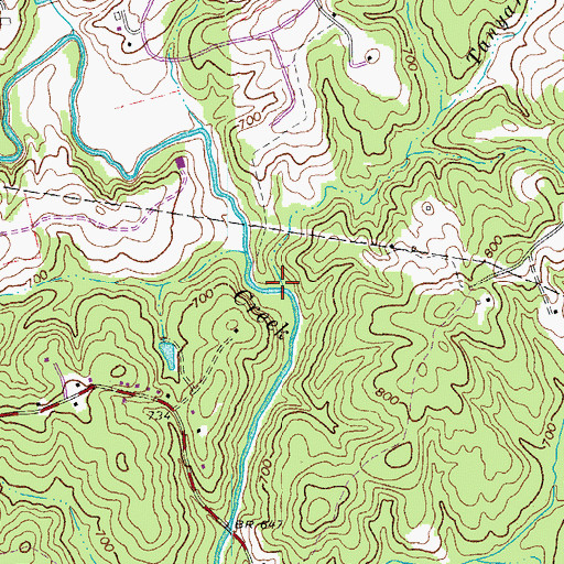 Topographic Map of Tanyard Branch, VA