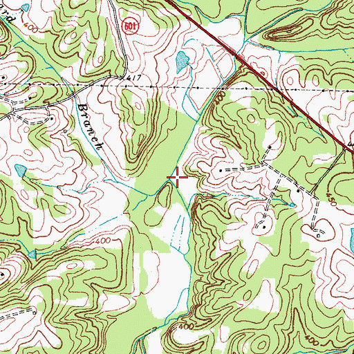 Topographic Map of Tanyard Branch, VA
